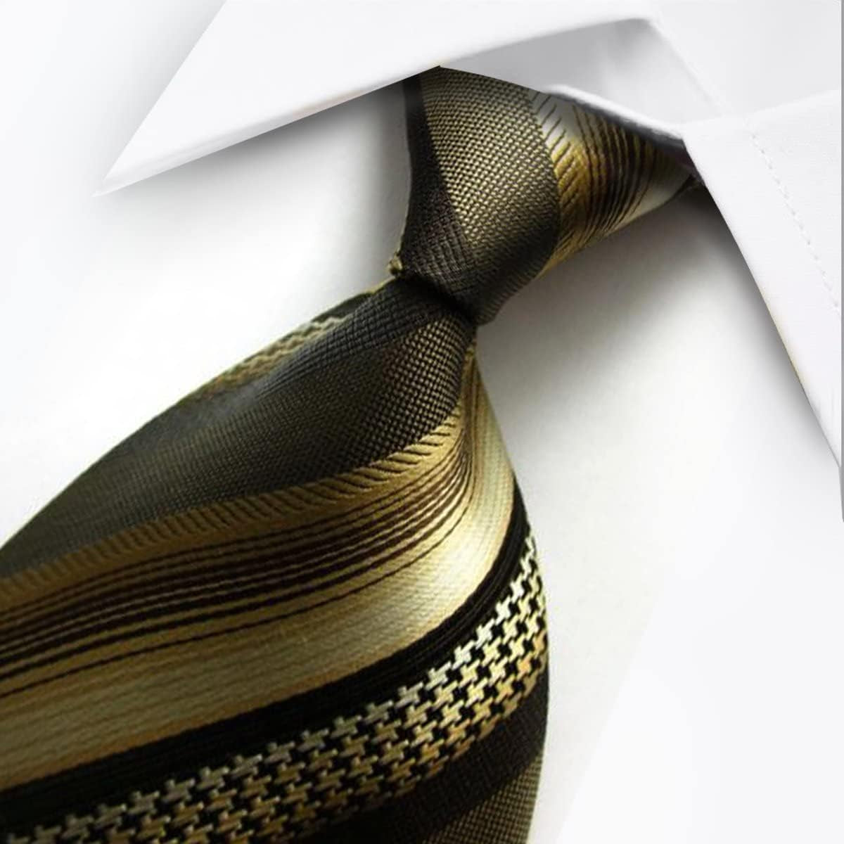 Men'S Classic Silk Tie Woven Necktie Jacquard Neck Ties for Men