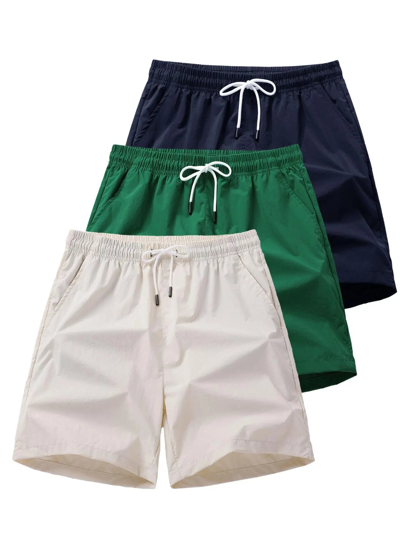 Solid Drawstring Waist Shorts: Stylish Men's Streetwear for Summer