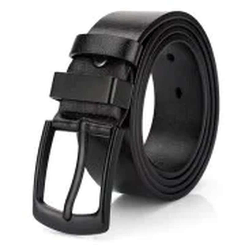 Men Belts Leather Belt for Mens Casual Dress Belt Vintage Black Belt