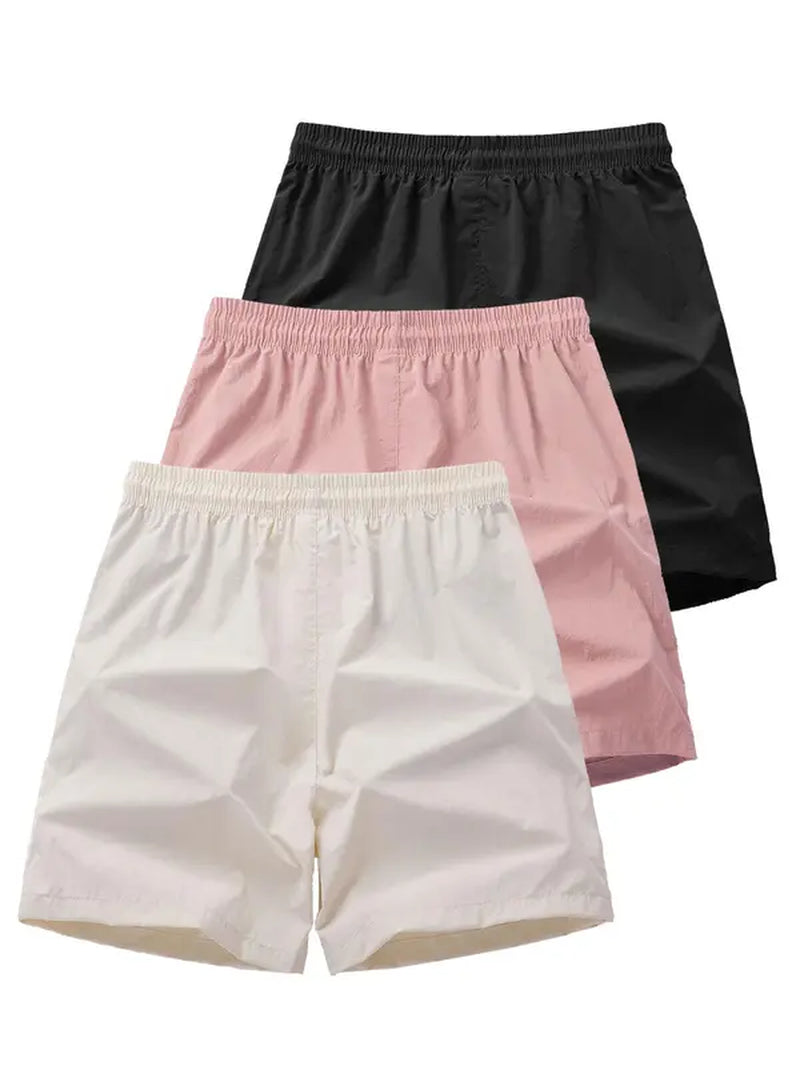 Solid Drawstring Waist Shorts: Stylish Men's Streetwear for Summer