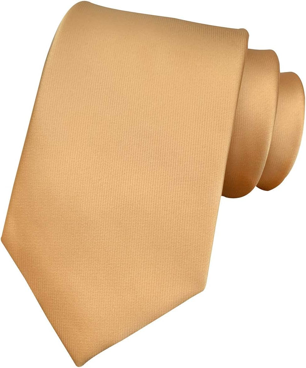 Mens Solid Color Ties Necktie 3.5'' Regular Tie Necktie Jacquard Neck Ties