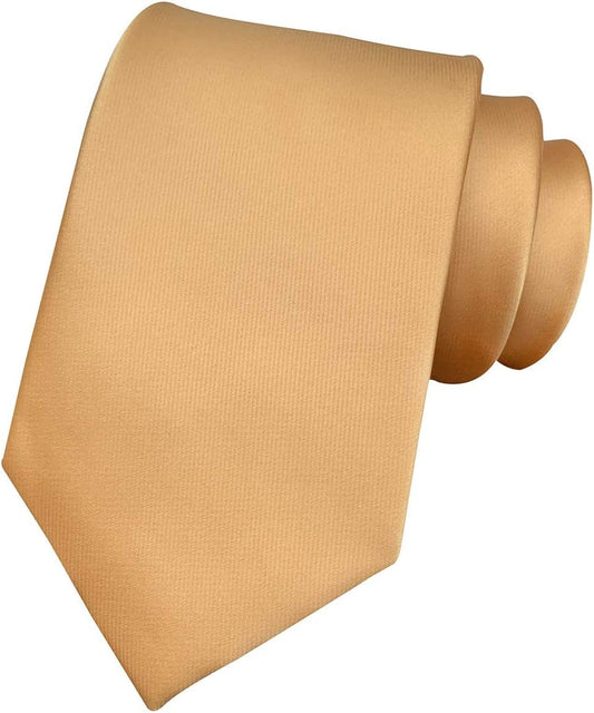 Mens Solid Color Ties Necktie 3.5'' Regular Tie Necktie Jacquard Neck Ties