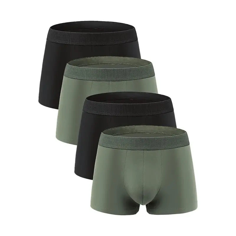 Natural Feelings Mens Modal Underwear Trunks Soft Mens Modal Boxer Briefs for Men Pack of 4