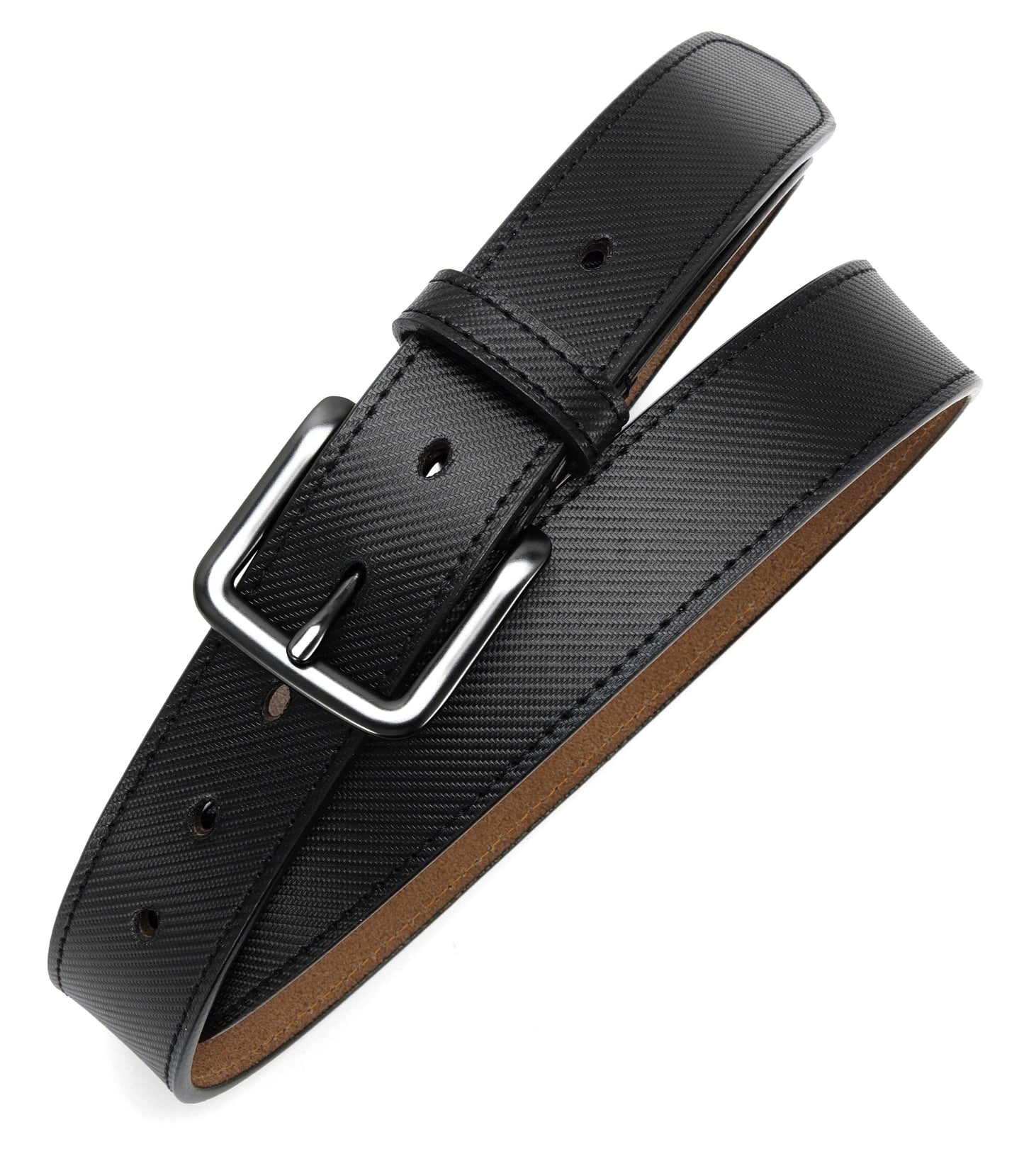 Mens Belt Genuine Leather Belt for Jeans, Casual and Dress, Classic Style 1 3/8"(35Mm)