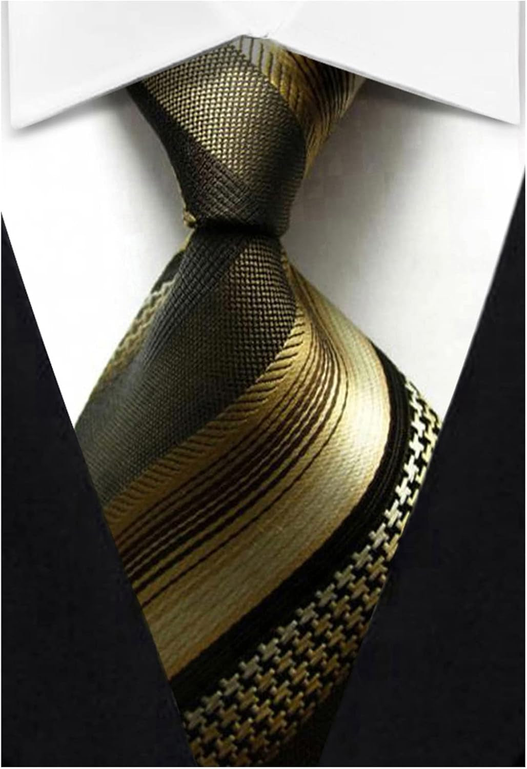 Men'S Classic Silk Tie Woven Necktie Jacquard Neck Ties for Men