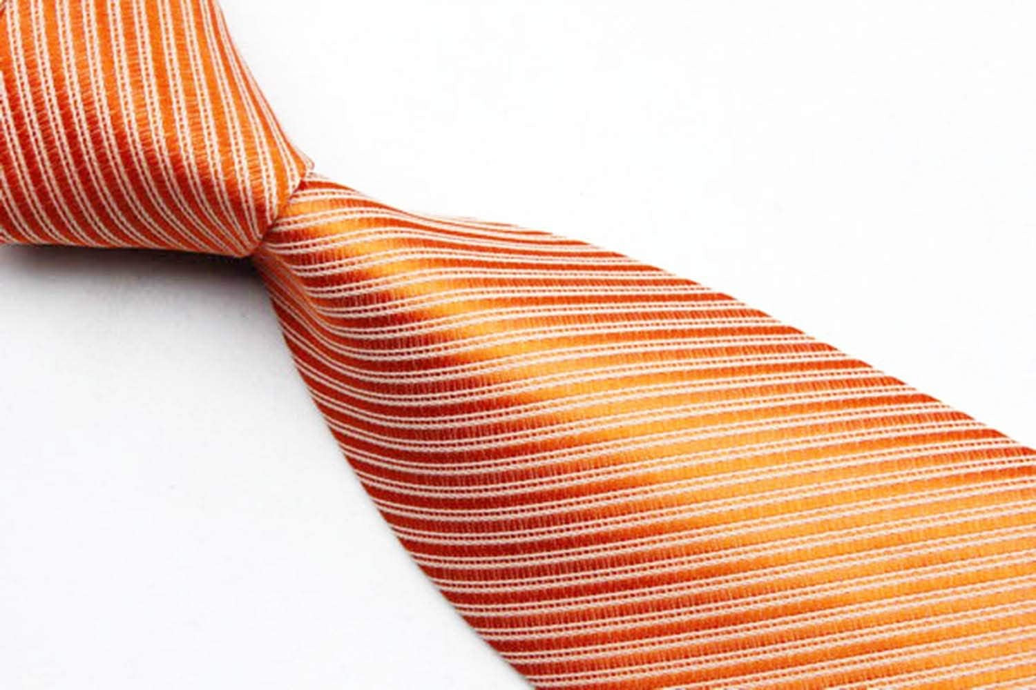 Men'S Classic Solid Tie Silk Woven Necktie Jacquard Neck Ties for Men