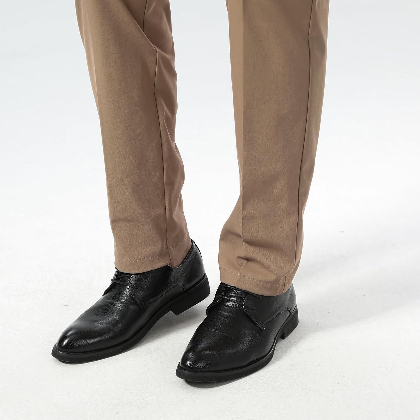 Men'S Dress Pants Slim Fit Stretch Khaki Pants Wrinkle Free