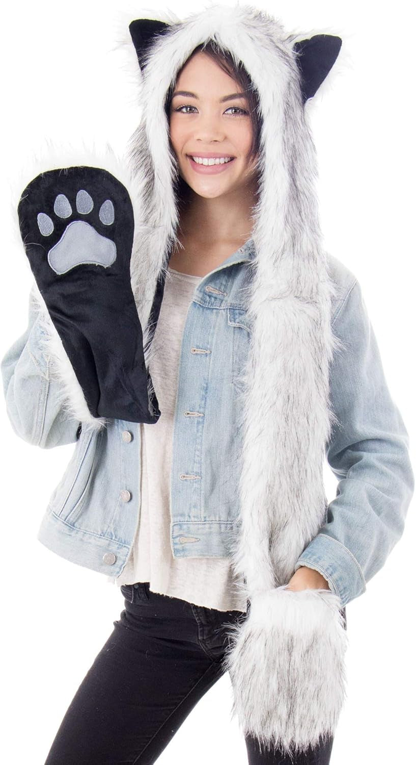 3-In-1 Multi-Functional Animal Hat, Scarf, & Mitten Combo